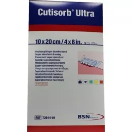 Cutbsorb Ultra sugkompresser steril 10x20cm, 5 st