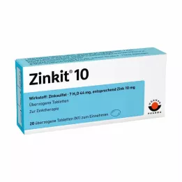 ZINKIT 10 dragerade tabletter, 20 st