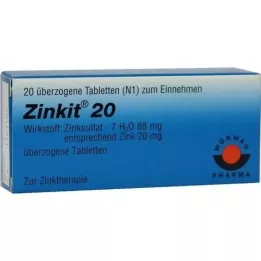 ZINKIT 20 överdrivna tabletter, 20 st