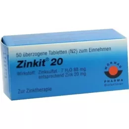 ZINKIT 20 Överskott av tabletter, 50 st