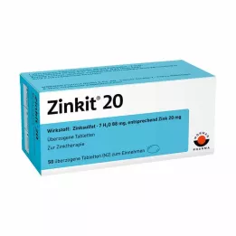ZINKIT 20 dragerade tabletter, 50 st