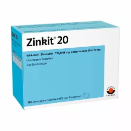 ZINKIT 20 dragerade tabletter, 100 st