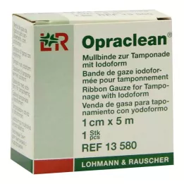 OPRACLEAN Gasbinda för tampong med jodoform 1 cm x 5 m, 1 st