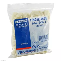 FINGERLING OP Latex storlek 5 rullad, 100 stycken