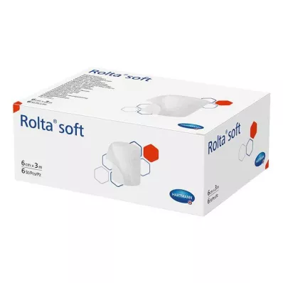 ROLTA mjukt syntetiskt bomullsbandage 10 cm x 3 m, 6 stycken ROLTA mjukt syntetiskt bomullsbandage 10 cm x 3 m, 6 stycken