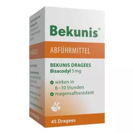 BEKUNIS Bisacodyl Dragees 5 mg magsäcksresistenta tabletter, 45 st