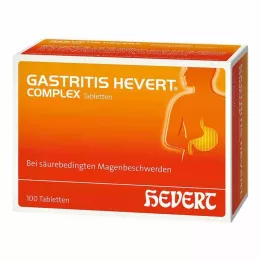 GASTRITIS HEVERT Komplexa tabletter, 100 st