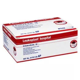 LEUKOPLAST Sjukhus 2,5 cmx9,2 m, 12 st