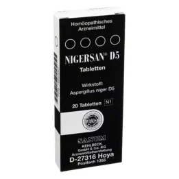 NIGERSAN D 5 -tabletter, 20 st