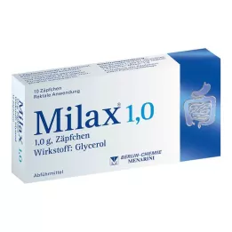 MILAX 1,0 stolpiller, 10 st