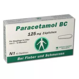 PARACETAMOL BC 125 mg stolpiller, 10 st