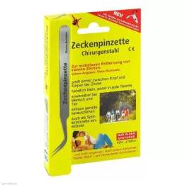 ZECKENPINZETTE Kirurgiskt stål, 1 st