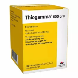 THIOGAMMA 600 orala filmdragerade tabletter, 100 st