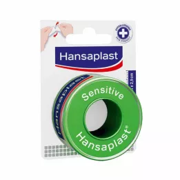 HANSAPLAST Fixeringsplåster Känslig 2,5 cm x 5 m, 1 st
