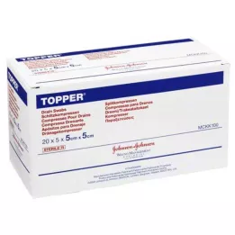 TOPPER Schlitzkompr.5x5 cm steril, 20X5 st