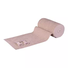 LANGZUGBINDE 12 cmx7 m med klämma permanent elastisk hud, 8 st