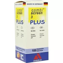 COMBISCREEN 3 plus testremsor, 100 st
