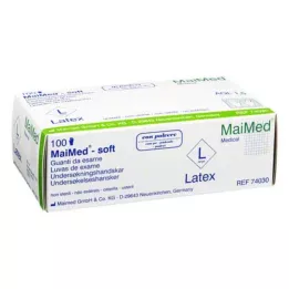 HANDSCHUHE En gång latex pulveriserad L, 100 st