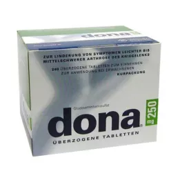 DONA 250 mg dragerade tabletter, 240 st
