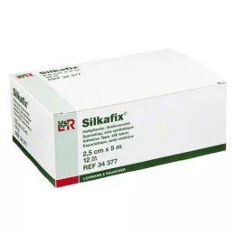 SILKAFIX Klammer 2,5 cm x 5 m kartongkärna, 12 st