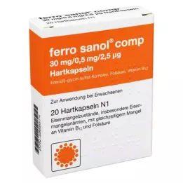 FERRO SANOL komp. Hårda kapslar med belagda pellets, 20 st