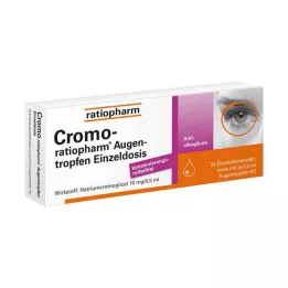 CROMO-RATIOPHARM Ögondroppar enkeldos, 20X0,5 ml