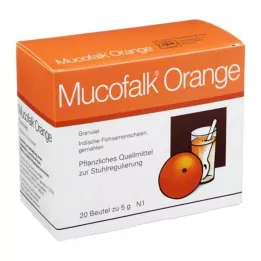 MUCOFALK Orange Gran för beredning av en suspension för oral användning, 20 st