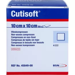 CUTISOFT Vlies Compresses 10x10 cm Sterile, 50x2 st