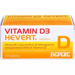 VITAMIN D3 HEVERT tabletter, 100 st