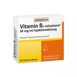 VITAMIN B1-RATIOPHARM 50 mg/ml Inj.Lsg. Ampuller, 5X2 ml