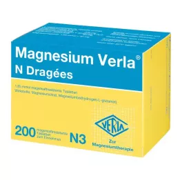MAGNESIUM VERLA N Dragees, 200 st