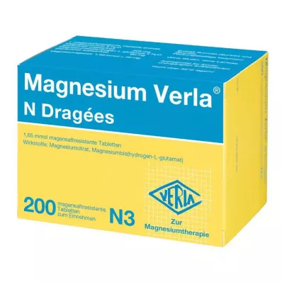 MAGNESIUM VERLA N Dragees, 200 st MAGNESIUM VERLA N Dragees, 200 st