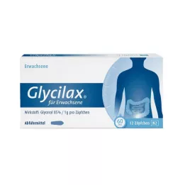 GLYCILAX Suppositorier för vuxna, 12 st