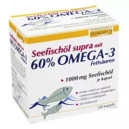 SEEFISCHÖL Supra med 60% Omega-3 fetter, mjuka kapslar, 100 st