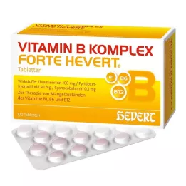 VITAMIN B KOMPLEX forte Hevert tabletter, 100 st