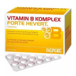 VITAMIN B KOMPLEX forte Hevert tabletter, 200 st