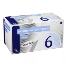 NOVOFINE 6 mm kanyler 32 G spets etw, 100 st