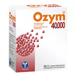 OZYM 40 000 hårda kapslar gastroresistenta, 200 st