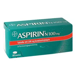 ASPIRIN N 100 mg tabletter, 98 st