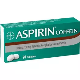 ASPIRIN koffeintabletter, 20 st