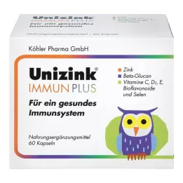UNIZINK Immun Plus kapslar, 1X60 st