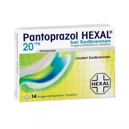 PANTOPRAZOL HEXAL b. Halsbränna gastroresistenta tabletter, 14 st