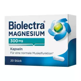 BIOLECTRA Magnesium 300 mg kapslar, 20 st