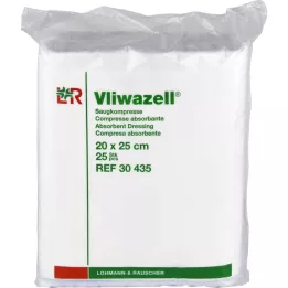 VLIWAZELL Absorberande kompresser icke-sterila 20x25 cm, 25 st