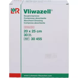 VLIWAZELL Absorberande kompresser sterila 20x25 cm, 30 st
