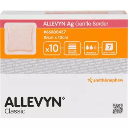 ALLEVYN Ag Gentle Border 10x10 cm sårförband, 10 st