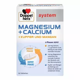 DOPPELHERZ Magnesium+Calc.+Kopper+Mangansystem.Tab., 60 st