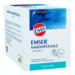 EMSER Nässköljsalt fysiologisk flaska, 100 st