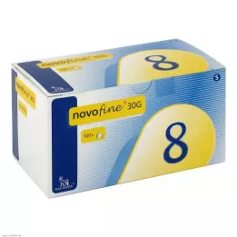 NOVOFINE 8 kanyler 0,30x8 mm, 100 st