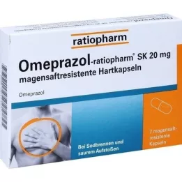 Omeprazoleratiopharm SK 20 mg gastric Saft.Harps., 7 st